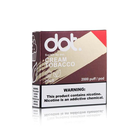 Dot Switch 煙彈 奶油菸草 4000puff/pack 2pcs